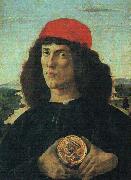 Sandro Botticelli Portrait of a Man with a Medal oil